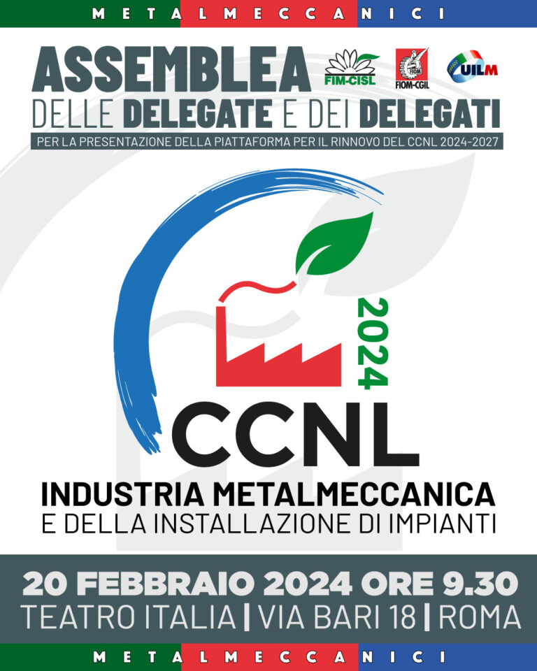 CCNL Metalmeccanici, Assemblea Delle Delegate E Delegati FIM FIOM UILM ...