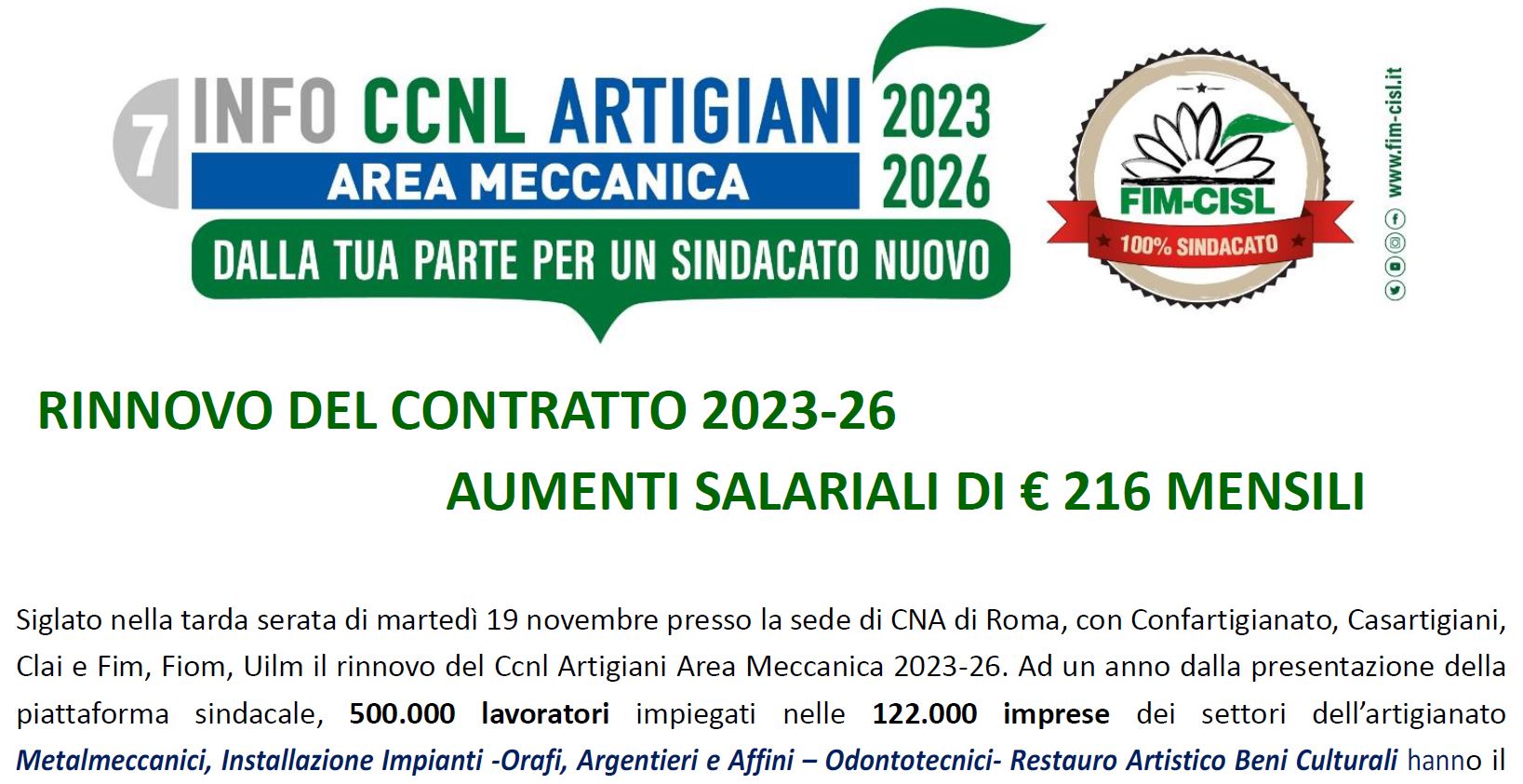 07 Info Ccnl 2023-26 ARTIGIANATO